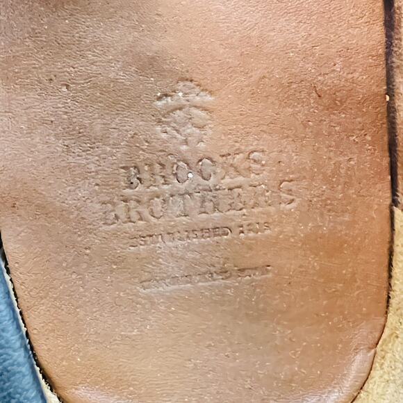 Brooks Brothers Shoes Mens 10.5 Blue Leather Driving Moc Loafers Casual Comfort main image 7